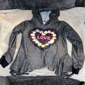 🎉4 for $20 D-Signed Long Sleeve Hooded Blouse, Medium (10/12)